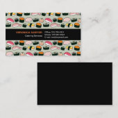Carte De Visite Motif d'illustrations de l'Oishii Sushi (Devant / Derrière)