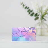 Carte De Visite Motif d'impression couleur mixte Abstrait (Debout devant)