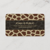 Carte De Visite Motif d'impression Giraffe (Devant)