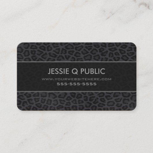 Carte De Visite Motif d'impression Panther (Devant)