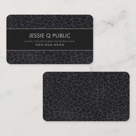 Carte De Visite Motif d'impression Panther (Devant / Derrière)