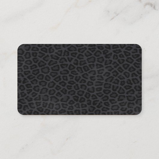 Carte De Visite Motif d'impression Panther (Dos)