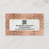 Carte De Visite Motif d'or | Texture des huiles métalliques | Papi (Dos)