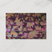 Carte De Visite Motif d'ours (Devant)