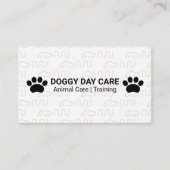 Carte De Visite Motif du logo de chien | Services animaux (Devant)