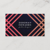 Carte De Visite Motif élégant avec texture moderne (Devant)