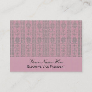 Carte De Visite Motif élégant rose