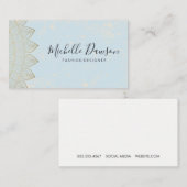 Carte De Visite Motif élégant Vintage (Devant / Derrière)