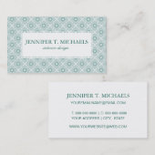 Carte De Visite Motif embrouillé de trellis (Devant / Derrière)