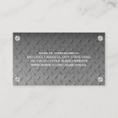 Carte De Visite Motif en acier | Vis métalliques | Dépouille (Dos)