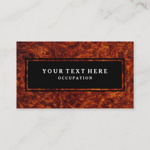 Carte De Visite Motif en bois de noeud et votre texte