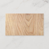 Carte De Visite Motif en bois non fini Rustique moderne imprimé (Dos)
