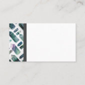 Carte De Visite Motif en cristal Fluorite vert tendance (Dos)