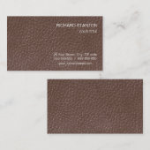 Carte De Visite Motif en cuir (Devant / Derrière)