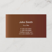 Carte de visite Motif en cuir et diamants blancs (Dos)