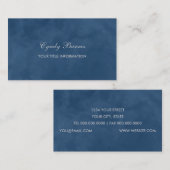 Carte de visite Motif en marbre couleur (Devant / Derrière)