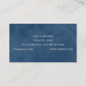 Carte de visite Motif en marbre couleur (Dos)