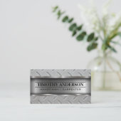 Carte De Visite Motif en métal et acier (Debout devant)