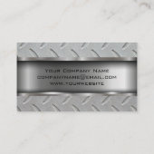 Carte De Visite Motif en métal et acier (Dos)