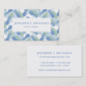 Carte De Visite Motif en pastel tropical d'ananas (Devant / Derrière)