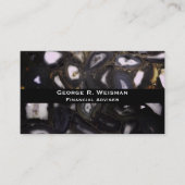 Carte De Visite Motif en pierre blanche Brown violet (Devant)