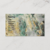 Carte De Visite Motif en pierre minérale marine verte (Devant)