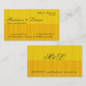 Carte De Visite Motif ensoleillé de brique de SunshineTextured en (Devant / Derrière)