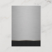 Carte De Visite Motif et métal argenté (Dos)