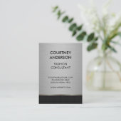 Carte De Visite Motif et métal argenté (Debout devant)