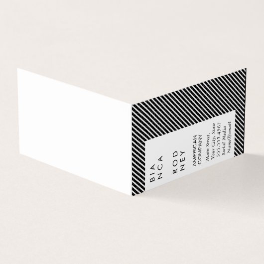 Carte De Visite Motif et rayures (Extérieur)