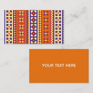 Carte De Visite Motif ethnique géométrique traditionnel