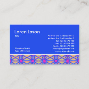 Carte De Visite Motif étoile