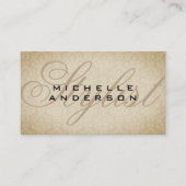 Carte De Visite Motif Fancy Font Damask (Devant)