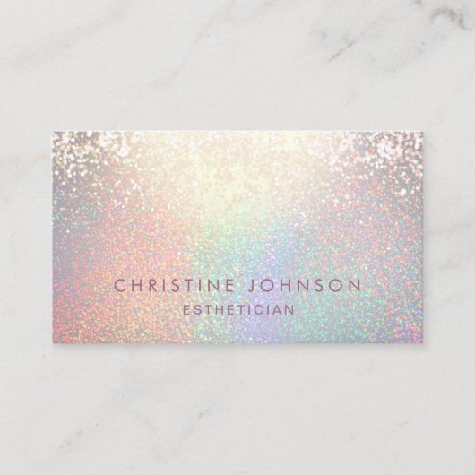 Carte De Visite motif faux parties scintillant (Devant)