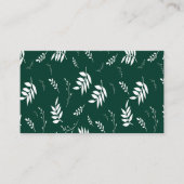 Carte De Visite motif feuille (Devant)