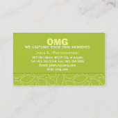 Carte de visite Motif Feuille (Dos)