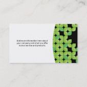 Carte De Visite Motif Feuille verte (Dos)