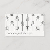 Carte De Visite Motif Flèche / Style (Devant)