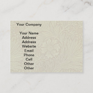 Carte De Visite Motif Fleur Antique Marigold de William Morris