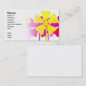 Carte De Visite Motif floral (Devant / Derrière)