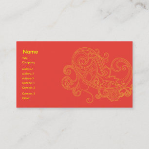 Carte De Visite Motif floral - affaires