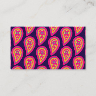 Carte De Visite Motif floral bohème