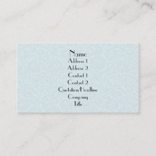 Carte De Visite Motif floral de damassé simple