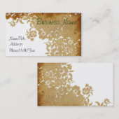 Carte De Visite Motif floral de dentelle (Devant / Derrière)