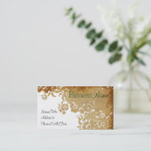 Carte De Visite Motif floral de dentelle (Debout devant)