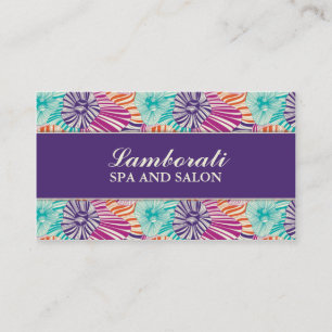 Carte De Visite Motif floral Elégant Coiffeur Salon Groupon