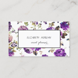 Carte De Visite Motif floral moderne