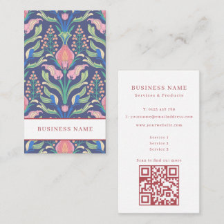 Carte De Visite Motif floral rose élégant