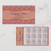 Carte De Visite Motif Foxglove Petal Paisley (Devant / Derrière)