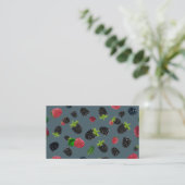 Carte De Visite Motif framboise 2 (Debout devant)